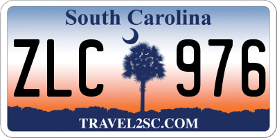 SC license plate ZLC976