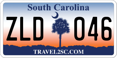 SC license plate ZLD046