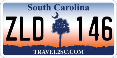 SC license plate ZLD146