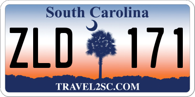 SC license plate ZLD171
