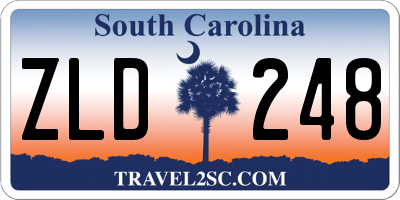 SC license plate ZLD248
