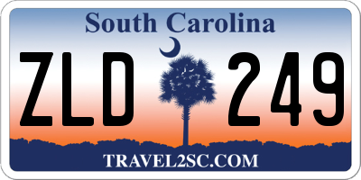 SC license plate ZLD249