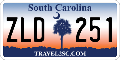 SC license plate ZLD251