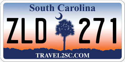 SC license plate ZLD271