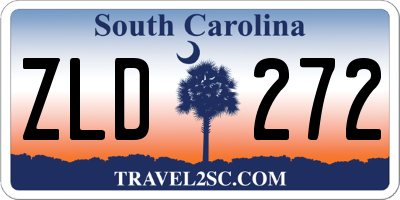 SC license plate ZLD272