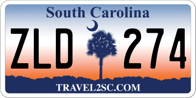 SC license plate ZLD274