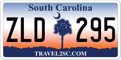SC license plate ZLD295
