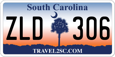 SC license plate ZLD306