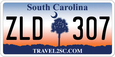 SC license plate ZLD307