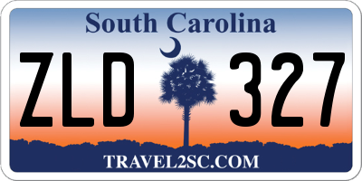 SC license plate ZLD327