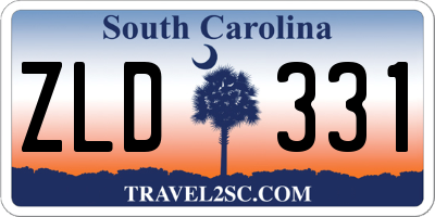 SC license plate ZLD331