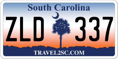 SC license plate ZLD337