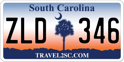 SC license plate ZLD346