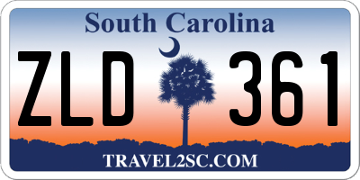 SC license plate ZLD361
