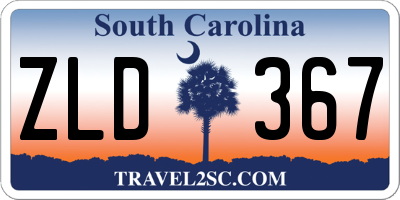 SC license plate ZLD367