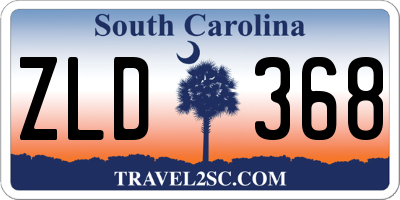 SC license plate ZLD368