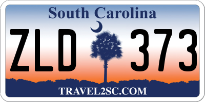 SC license plate ZLD373