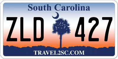 SC license plate ZLD427