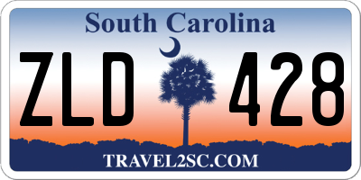 SC license plate ZLD428