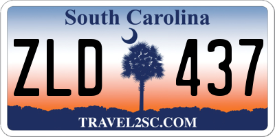 SC license plate ZLD437
