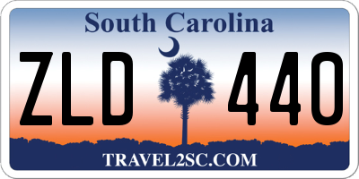 SC license plate ZLD440