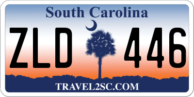 SC license plate ZLD446