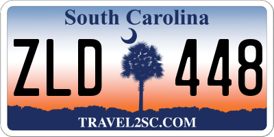 SC license plate ZLD448