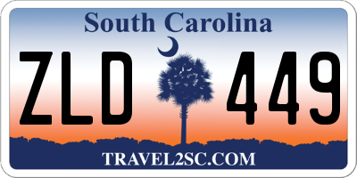 SC license plate ZLD449