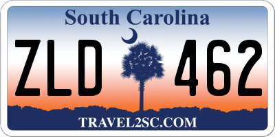 SC license plate ZLD462