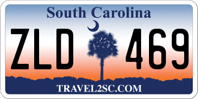 SC license plate ZLD469