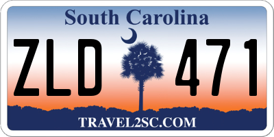 SC license plate ZLD471