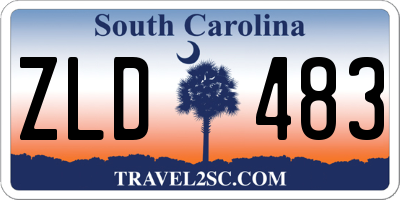 SC license plate ZLD483