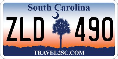 SC license plate ZLD490