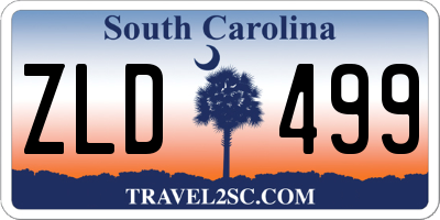 SC license plate ZLD499