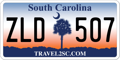 SC license plate ZLD507