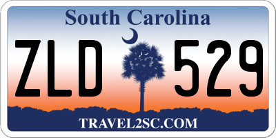 SC license plate ZLD529