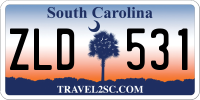 SC license plate ZLD531