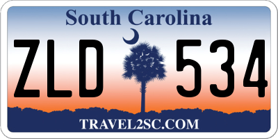 SC license plate ZLD534