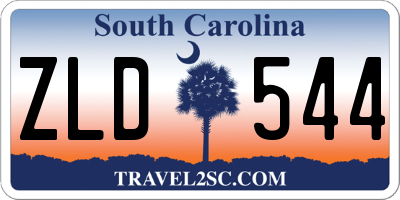 SC license plate ZLD544