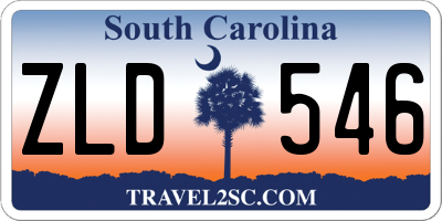 SC license plate ZLD546
