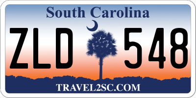 SC license plate ZLD548