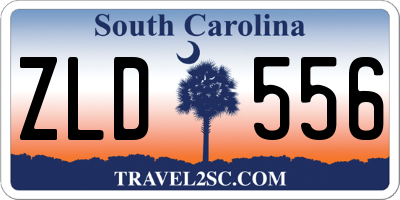 SC license plate ZLD556