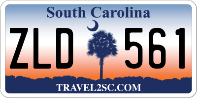 SC license plate ZLD561