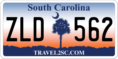 SC license plate ZLD562