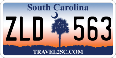 SC license plate ZLD563