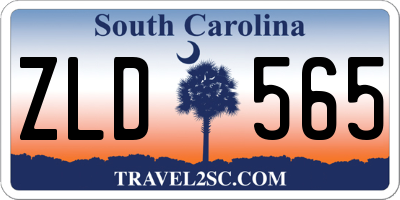 SC license plate ZLD565