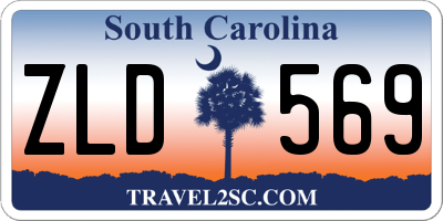 SC license plate ZLD569