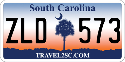 SC license plate ZLD573