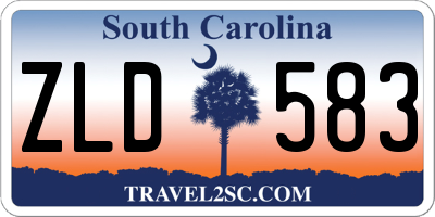 SC license plate ZLD583