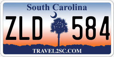 SC license plate ZLD584